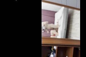 blonde cougar rides young stud's cock wildly