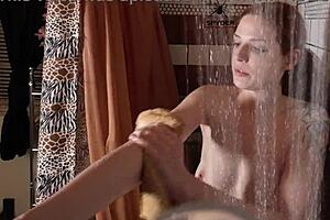 Spy Cam Catches Scarlett Mae Showering Naked Bathroom Peep