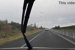 kiwi slut teases car masturbation before home creampie pounding