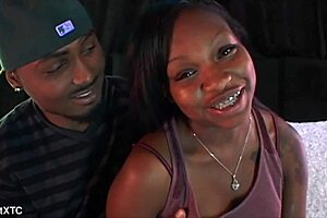 i get my dick slapped hard during this dirty casting interview with black couple