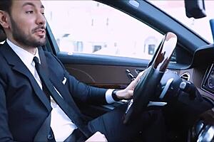 Hot russian milf plays dirty pervert game in fake taxi ride