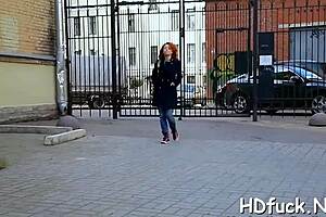 russian petite teen sucks cock rough then rides to shaved pussy orgasm