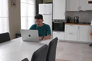 my husband stays too busy to spot me cheating with this plumber next door