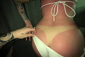 after beach stepmom wants me rubbing her redhead ass and pussy 😈🍑