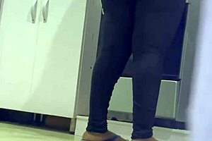 hidden cam catches housekeeper's fat bbw ass peeping homemade