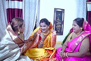 three desi bhabhis crave dewar action at their group party