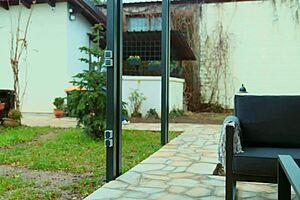 unfaithful milf sneaks rough gardener fuck in backyard garden