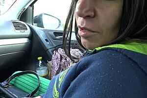 stepmom cougar milf strokes virgin stepson's cock for hot cumshot on his 18th birthday