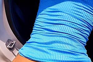 naughty slut exposes ass outdoors pees after wild orgasm!