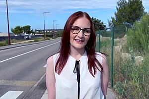 Lavyana Redhead French Milf In Lingerie Natural Tits