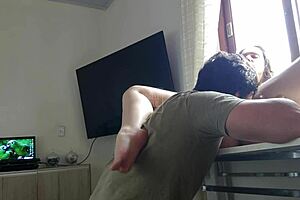 Fodendo esposa loirinha mesa submissive big ass!