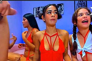 latin sluts super sloppy deepthroat blowbang uncle's monster cock domination