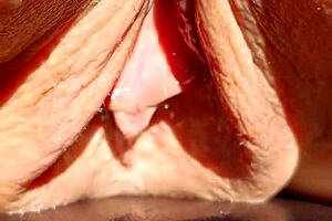 wanna see this horny mature's huge wet meaty pussy lips spread wide?