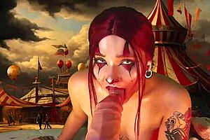 harley queen moans stretching her huge ass with giant dildo cosplay fetish