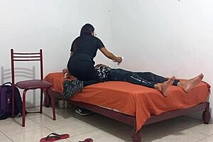 nurse flashes juicy big tits groping patient in hospital casting tease