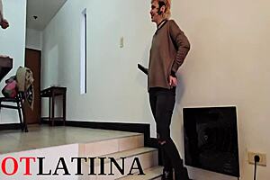 halloween threesome turns wild with hot argentine girl and her friends in group fun