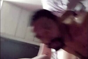 big booty ginger in glasses rides jungle bunny's bbc with nice tits pt1