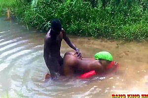 hardcore doggy creampie in local stream