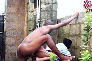 schoolgirl's wet uniform splashed then fucked rough outdoors garage?