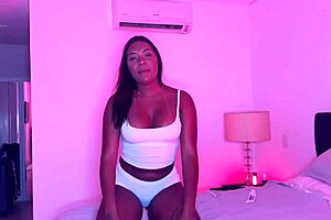 Curvy Ebony Takes Rough Interracial Pussy Pound Choke Gagging.