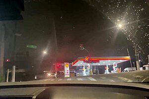 Hubby Watches Wife Slut Deepthroat Monster Cock on Street Then Juicy Pussy Fuck