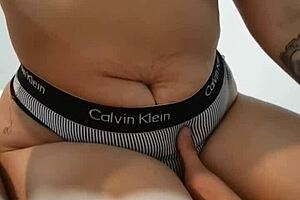 i love groping her navel while she jerks me off