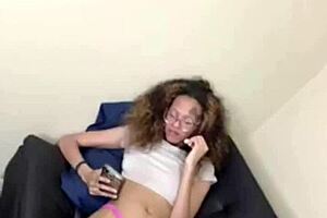 Jada Slim's Panties Tease Live, Legs Spread Wide