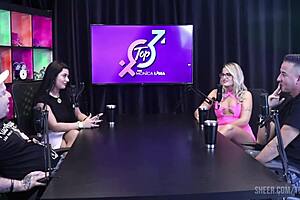 Brazilian Wife Monica Lima Fucked Live While Cuckold Husband Watches Brunette Bruna Join In