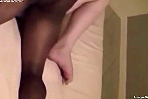 cuckold catches wife swallowing bbc while fingering her wet pussy