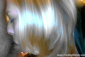 Shimmering Italian Blonde Cougar Milf Delivers Epic Bbw Blowjob Facial Creampie!