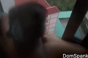 i wrecked slim asian gf's tight pussy ass balcony spanking full vid