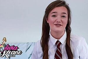 British Student Laughs At Your Tiny Cock In JOI Uniform!