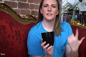 clara dee joi: morning coffee cei with shaved pussy tease