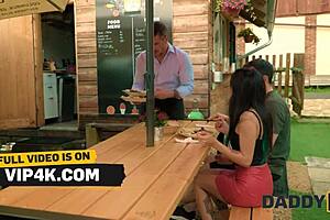 What if bfs daddy fucked girlfriend outdoors so risky?