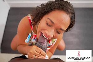 Labelladx curvy latina milf assfucked deep bbc pov bent over doggystyle pierced nipples