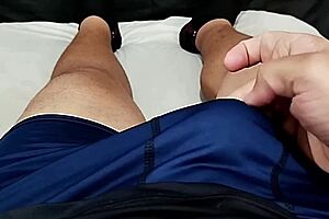 My tiny foreskin dick spurts while my young girlfriend squirts hard on her juicy tits and pussy!