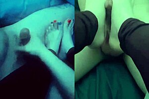 barefoot goddess mommy strokes cock with soft hands and tiny feet