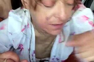 Nubile channels pussy thigh gape in amateur movie Granny sucks cock like a pro