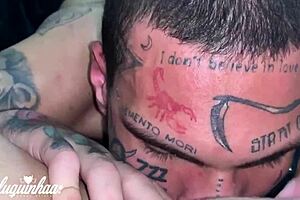 Tattooed Sluts share their amateur couple hardcore screwing with dirty babes