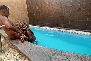 Sexually Active Amateur Couple Gets Extended in Saucy Pool