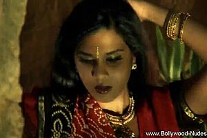 mysterious indian lady enjoys a relaxing solo massage