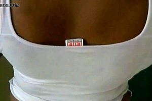 Aparna models petticoat and panties in this video.