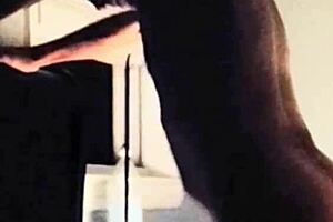 Made film of a girlfriend getting her face covered in cum and balls